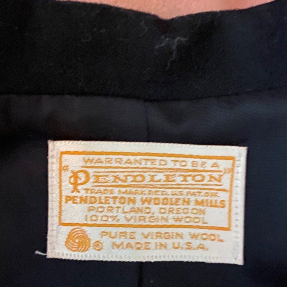 Pendleton Black Wool Three Button Blazer - image 2